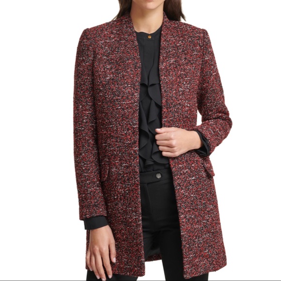 Calvin Klein Jackets & Blazers - Calvin Klein Petite Tweed Topper Jacket